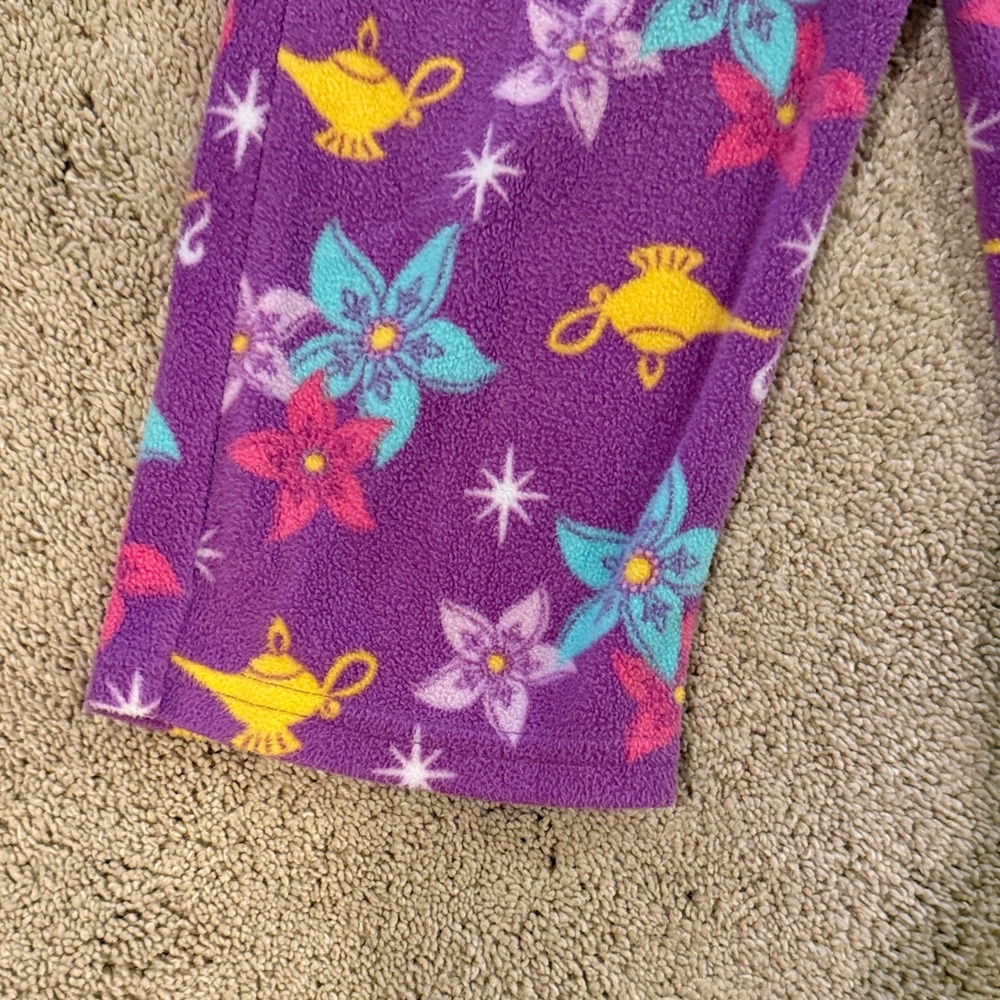Disney Jasmine Kids Pajama Set - Teal and Purple. EUC. Soft. Comfortable. - Picture 4 of 14